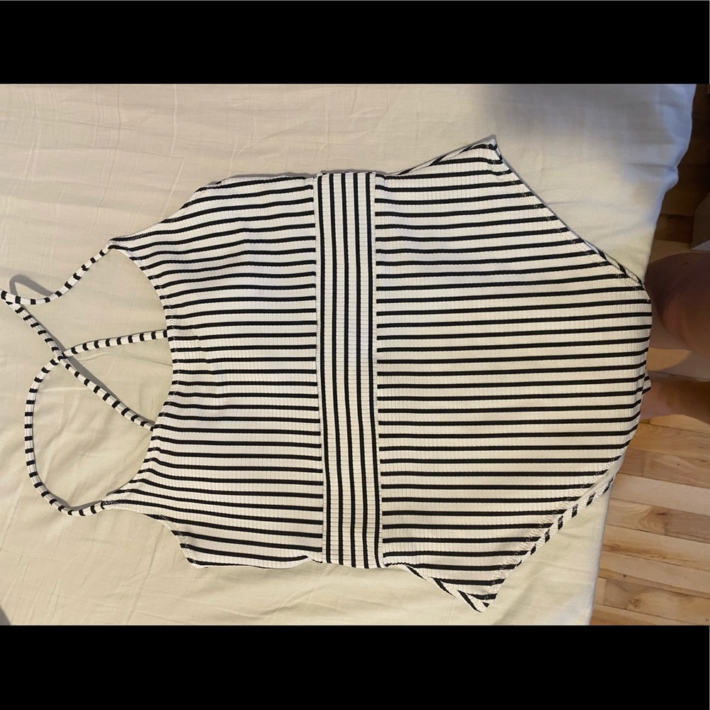 Brand new striped bathing suit